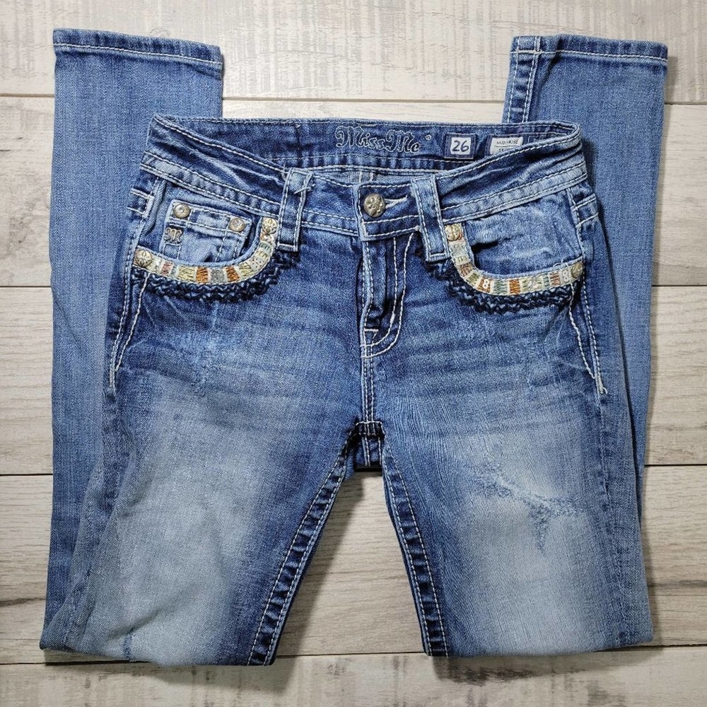 Miss Me Mid Rise Skinny Size 26